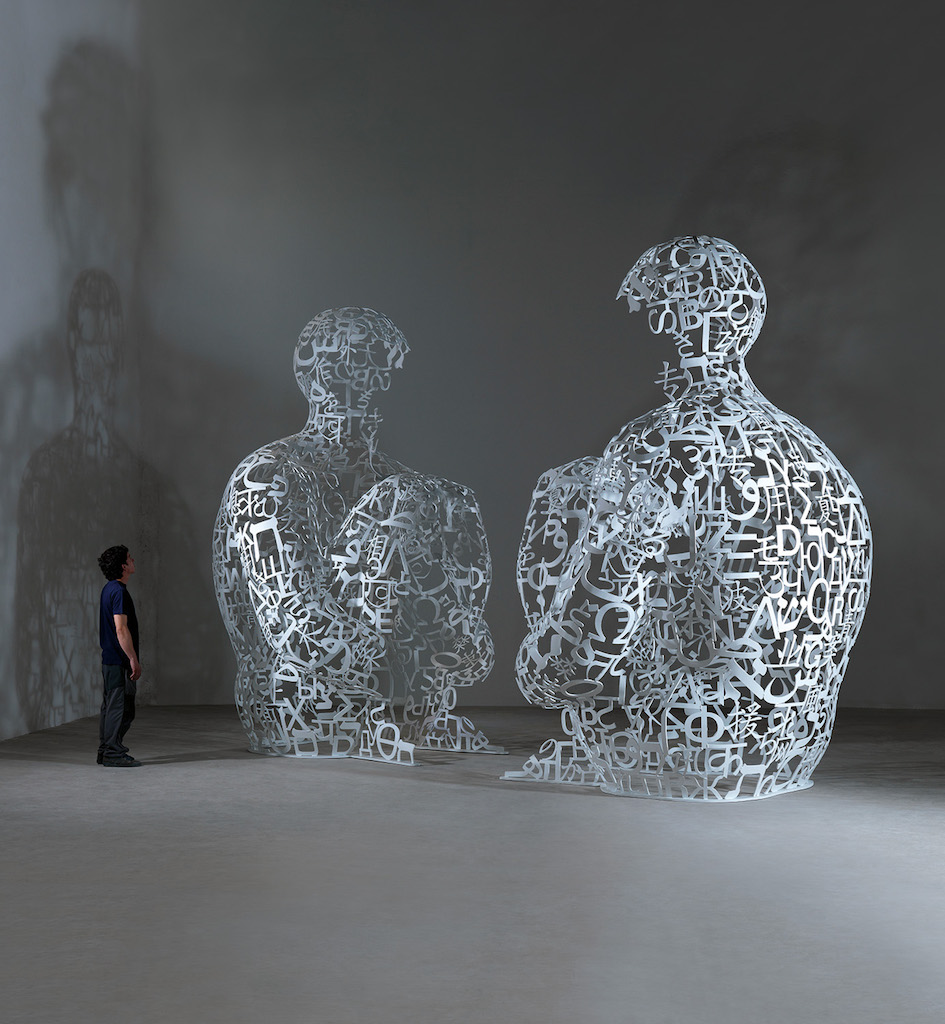 Jaume Plensa's 'Twins I and II' (2009) sold for $1.13 million at Phillips' 20th-century and contemporary art day sale, setting a new record for the artist