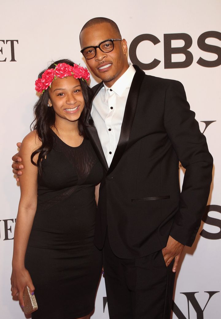 Deyjah Harris and father T.I. attend the 68th annual Tony Awards in 2014.