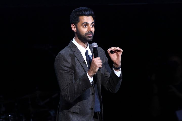 More than 60 veterans attended Stand Up for Heroes, which also featured Hasan Minhaj (seen here).