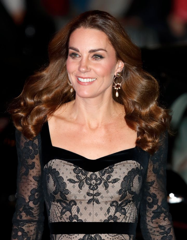 Kate chose a dress by one of her favorite designers, Alexander McQueen.&nbsp;
