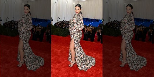 Kim Kardashian attends the Costume Institute Gala for the "PUNK: Chaos to Couture" exhibition at the Metropolitan Museum of Art on May 6, 2013 in New York City. 