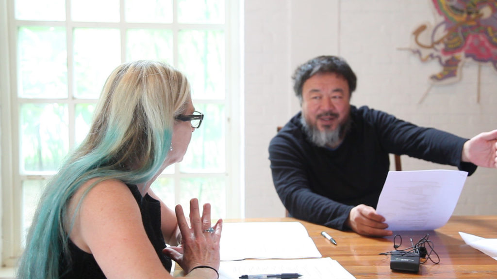 'Ai Weiwei: Yours Truly' director Cheryl Haines and artist Ai Weiwei
