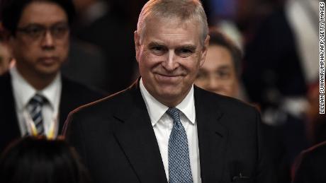 Prince Andrew speaking at the ASEAN Business and Investment Summit in Bangkok on November 3.