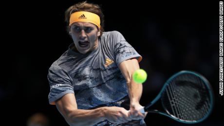 Zverev opened his ATP Finals title defense with victory over Nadal. 