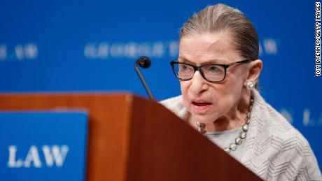 Ruth Bader Ginsburg &#39;skeptically hopeful&#39; about preserving Roe v Wade and the court&#39;s future