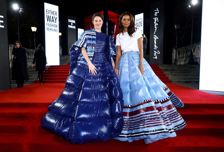 Woodley and Liya Kebede both wore Moncler to the awards.&nbsp;