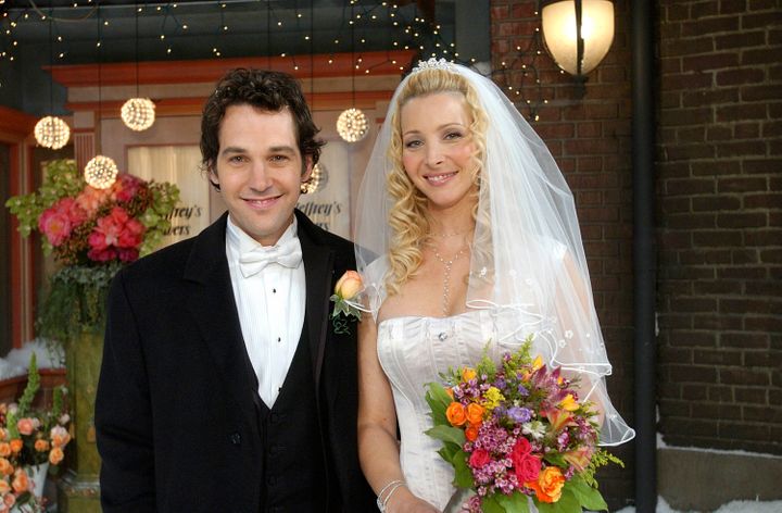 Mike Hannigan (Paul Rudd) and Phoebe Buffay (Lisa Kudrow) tied the knot in the tenth and final season of "Friends."