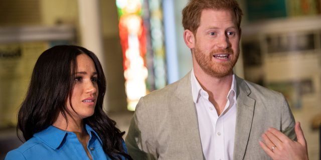 Meghan Markle, Duchess of Sussex and Prince Harry, Duke of Sussex visit District 6 Museum on Sep. 23, 2019 in Cape Town, South Africa.