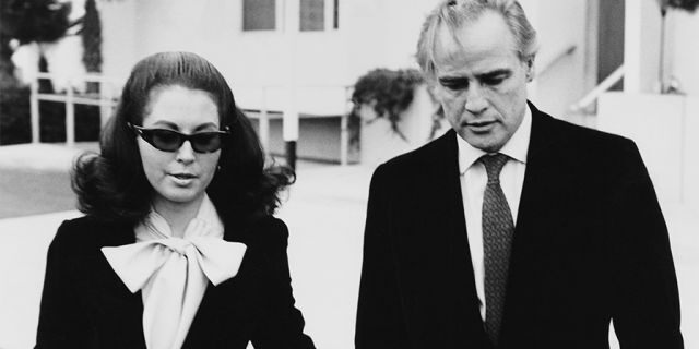 American actor Marlon Brando (1924 - 2004) leaves the Santa Monica courthouse with his attorney Judy Gilbert, during a legal battle with his wife, Anna Kashfi for custody of their son Christopher, 13th March 1972.