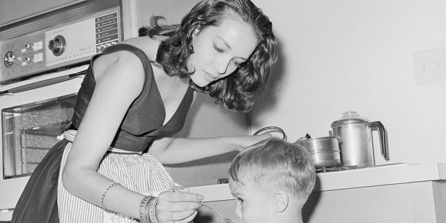 Anna Kashfi with her son Christian Brando.