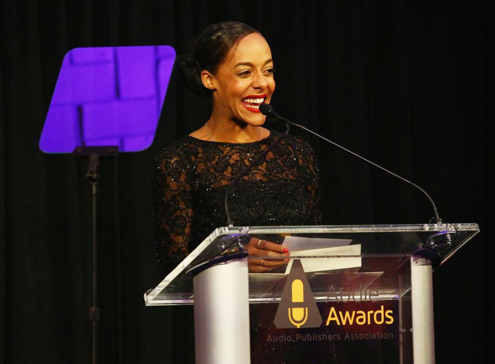 NEW YORK, NY - MARCH 04:  Lisa Lucas speaks onstage as Tan France hosts the 2019 Audie Awards at Gustavino's on March 4, 2019