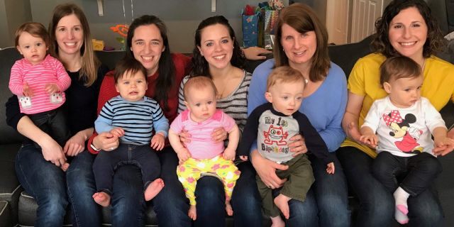 Amie Thomas, Micki Berg, Kristin Matty, Kristen Heller and Celeste Zazzali met each other after joining a support group to help deal with issues related to infertility.