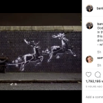 Banksy's Instagram of his new work