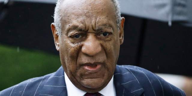 FILE - In this Sept. 25, 2018, file photo, Bill Cosby arrives for a sentencing hearing following his sexual assault conviction at the Montgomery County Courthouse in Norristown Pa. 