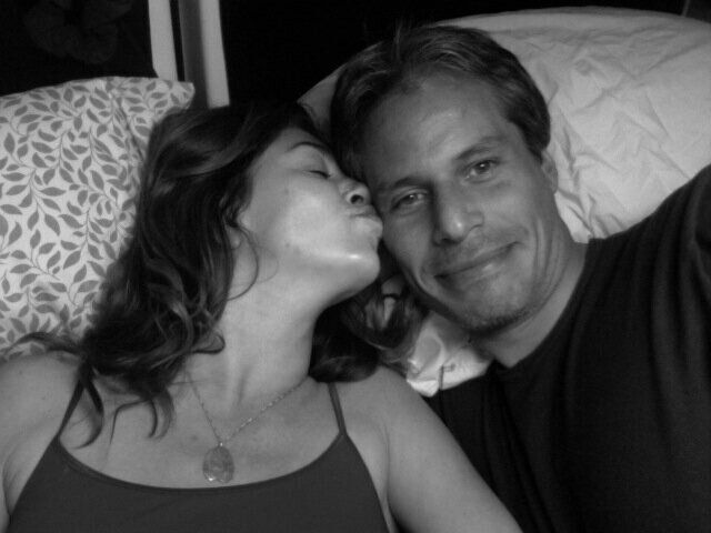 A selfie of Stevie Trujillo and her boyfriend, John, taken in 2009 in the van they called home.
