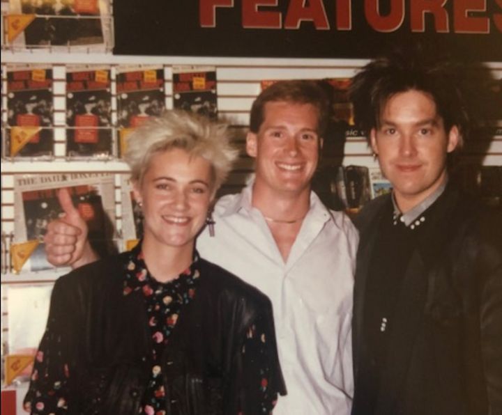 From left to right, Marie Fredriksson, Dean Cushman and Per Gessle. Cushman helped launch Roxette's career in the United Stat