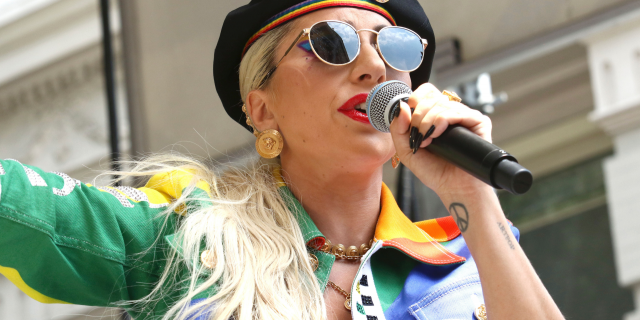 Lady Gaga participates in the second annual Stonewall Day honoring the 50th anniversary of the Stonewall riots, hosted by Pride Live and iHeartMedia, in Greenwich Village on Friday, June 28, 2019, in New York. (Photo by Greg Allen/Invision/AP)