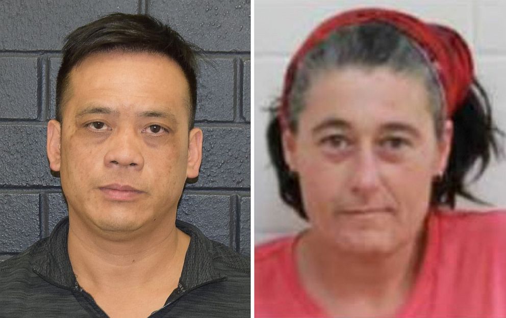 PHOTO: An undated combined image obtained December 2, 2019 shows Phu Tran (L) and Claire Hockridge who went missing in a remote area south of Alice Springs. Australian police said on Tuesday they had found Tran.
