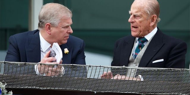 Prince Philip, left, reportedly told his son, Prince Andrew, right, to "take his punishment" following his alleged ties to convicted pedophile Jeffrey Epstein.