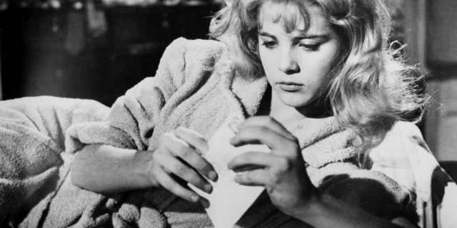Sue Lyon as Dolores 'Lolita' Haze in a scene from the 1962 film "Lolita." (Silver Screen Collection/Getty Images, File)