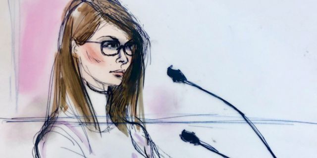 Lori Loughlin appears in this court sketch at a hearing for a racketeering case involving the allegedly fraudulent admission of children to elite universities, at the U.S. federal courthouse in downtown Los Angeles, California, U.S., March 13, 2019. 