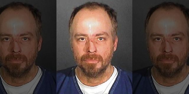 In this handout, American singer, actor, and television personality Leif Garrett in a mug shot following his arrest, US, circa 2005.