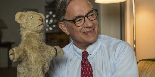 This image released by Sony Pictures shows Tom Hanks as Mister Rogers in a scene from "A Beautiful Day In the Neighborhood." On Monday, Jan. 13 Hanks was nominated for an Oscar for best supporting actor for his role in the film. 