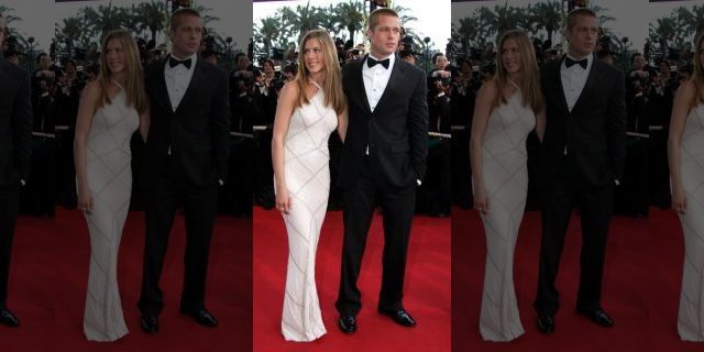 Brad Pitt, Jennifer Aniston at the Cannes Film Festival in 2004.