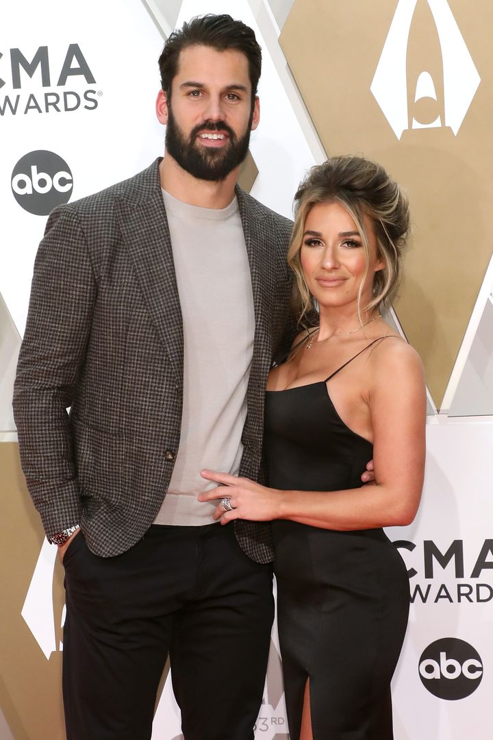 Eric Decker and Jessie James Decker, seen here at the 2019 CMA Awards, tied the knot in 2013. They have three children: Vivia
