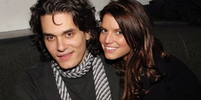 John Mayer and Jessica Simpson at the Stereo in New York City, New York (Photo by Kevin Mazur/WireImage)