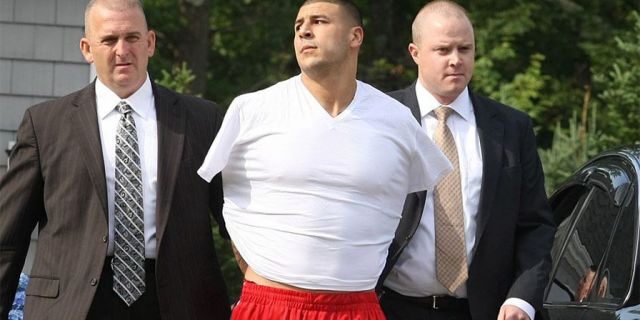 Aaron Hernandez was convicted in 2015 of the murder of semi-pro football player Odin Lloyd and was sentenced to life in prison.