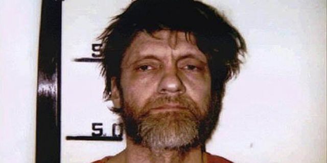 Unabomber Ted Kaczynski mug shot in April 1996.