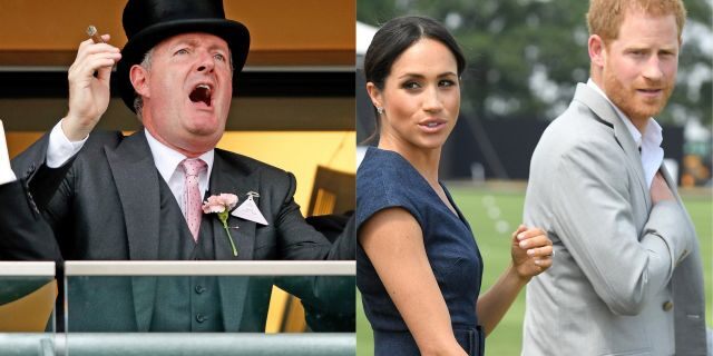 Piers Morgan slammed Meghan Markle and Prince Harry for announcing they would take “a step back” as senior members of the royal family.