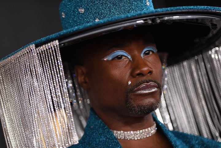 Billy Porter arrives for the 62nd Annual Grammy Awards on January 26, 2020, in Los Angeles.
