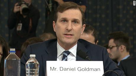 Daniel Goldman is the top lawyer for the House Intelligence Committee