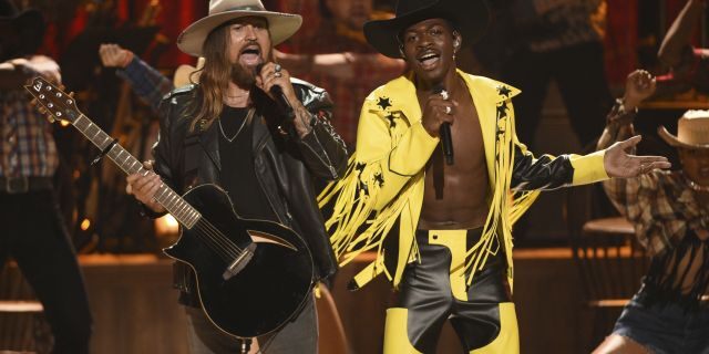 Billy Ray Cyrus and Lil Nas X won two Grammy awards for "Old Town Road."