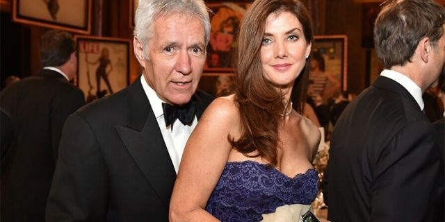 TV personality Alex Trebek (L) and his wife Jean attend the 2014 AFI Life Achievement Award: A Tribute to Jane Fonda at the Dolby Theatre on June 5, 2014 in Hollywood, Calif.