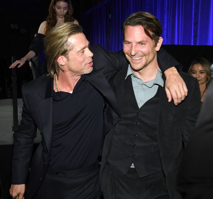 Brad Pitt and Bradley Cooper attend The National Board of Review Annual Awards Gala on Jan. 8, 2020 in New York City.