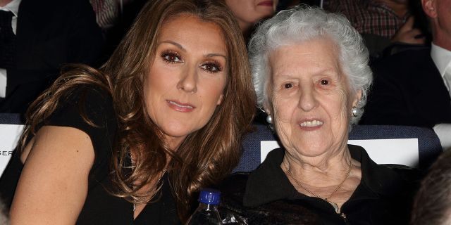 Celine Dion and Therese Tanguay Dion attend the premiere of Celine: Through The Eyes of The World presented by Piaget at Regal South Beach Cinema on February 16, 2010 in Miami Beach, Florida.