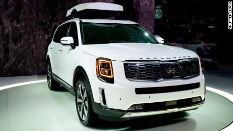 Kia Telluride was unveiled at last year&#39;s Detroit Auto Show in January.
