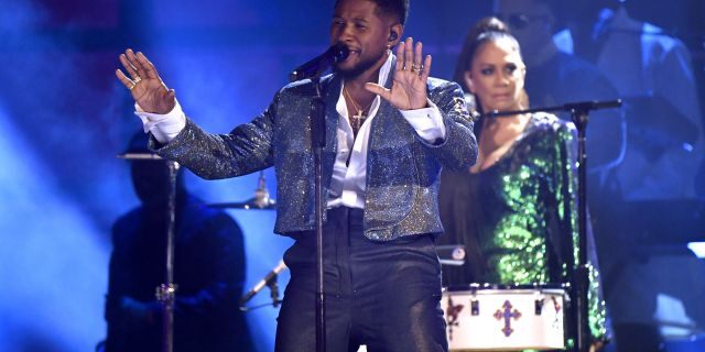 Usher performs onstage during the 62nd Annual GRAMMY Awards at Staples Center on January 26, 2020 in Los Angeles, California.