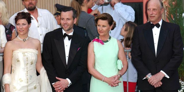 Reception at The Sas Garden Hotel, Trondheim, the evening before the wedding of Princess Martha Louise Of Norway And Ari Behn.