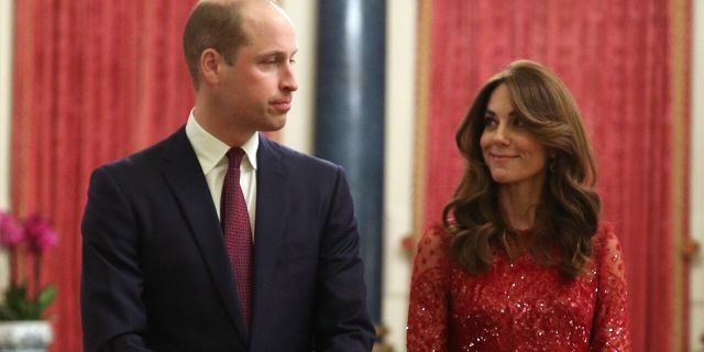 Prince William, Duke of Cambridge and Catherine, Duchess of Cambridge attend a reception to mark the UK-Africa Investment Summit at Buckingham Palace on January 20.