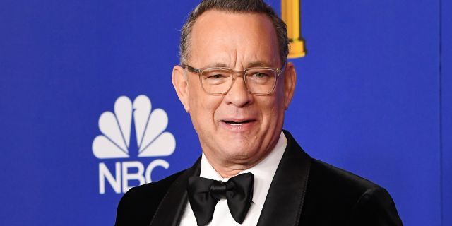Tom Hanks poses in the press room during the 77th Annual Golden Globe Awards at The Beverly Hilton Hotel on January 05, 2020 in Beverly Hills, California. (Photo by Steve Granitz/WireImage,)