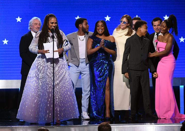 Ava DuVernay and fellow cast and crew accept the Best Limited Series award for 'When They See Us' onstage during the 25th Ann