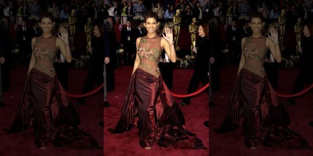 Halle Berry at the 2002 Oscars. 