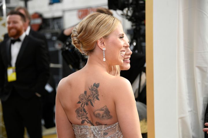 Scarlett Johansson attends the 92nd Annual Academy Awards.