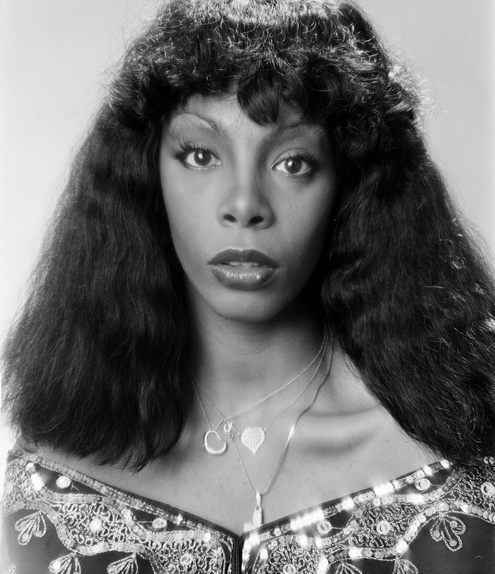 Donna Summer photographed in 1976 just after her hit 'Love to Love You Baby' became a platinum single.&nbsp;