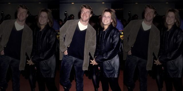 Tate Donovan and Sandra Bullock during their relationship.