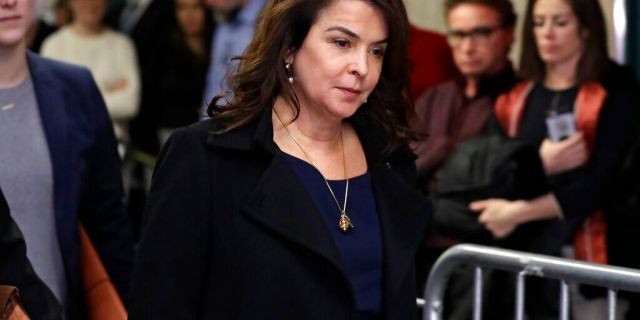 Actress Annabella Sciorra returns after a lunch break in Harvey Weinstein's rape trial in New York. 